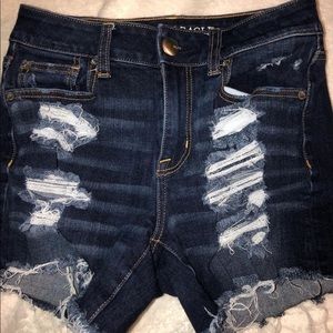 American eagle ripped jean shorts